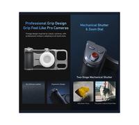 TELESIN Master Phone Camera Grip for 17 Pro with Remote Shutter Handheld Mount Handheld Photography Accessories with Fill Light