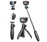 TELESIN Mini palo selfie trípode ligero extensión para grabación de vídeo Vlog accesorios compatible con cámaras de acción