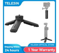 TELESIN Mini Trípode para dji Osmo Pocket 3, Apertura Rápida con un Toque, Rosca de 1/4" Vlogging Trípode de Escritorio y Empuñadura 2 in 1, para Pocket 3, Action 6/5 Pro, GoPro, iPhone, Insta360 X5