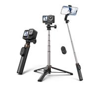 TELESIN Mini Tripode para Movil & Palo Selfie, Palo Selfie Tripode con 80m Control Remoto Bluetooth, para dji Osmo 360 Action 6/5/4, GoPro Hero 13/12/11, Trípode Vlogging para iPhone/Android