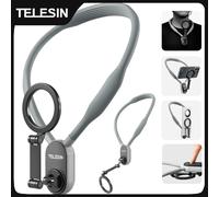 Telesin Soporte magnético para el cuello con MagSafe para smartphone, gris