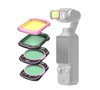 TELESIN Set de filtros Vlog Portrait para dji Osmo Pocket 4/3 y Xtra Muse - Tono Cool Rose y Black Mist 1/4 para un Aspecto cinematográfico de Piel Suave, filtros magnéticos VND ND2-32 y CPL