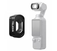 TELESIN Objetivo Gran Angular 112°para dji Osmo Pocket 4/3 & Xtra Muse, Objetivo de Vidrio magnético Multicapa, Campo de visión ampliado 0,72x para vlogging y fotografía de Viaje