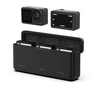 TELESIN Osmo 360/Osmo Action 5 Pro Cargador de Batería para dji Osmo 360/DJI Action 5 Pro, Estuche de Carga rápida USB con Cable Tipo C, Cargador de batería Triple Compatible con batería Original dji