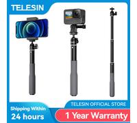 Telesin Palo selfie 65 cm resistente al agua con cabeza esférica