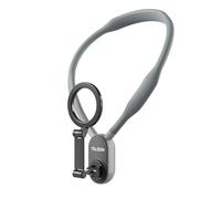 TELESIN° POV/Vlog Cunas de Cuello Magnético para Teléfono, Collarín Telefónico Soporte con Manos Libres Soporte de Pecho para Grabación de Vídeo Correa para iPhone 15 14 13 12 Android (Gris)