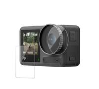 TELESIN° Protector de pantalla para DJI Osmo Action 5 Pro con protección de cámara, protector de pantalla de vidrio templado de dureza 9H para pantalla táctil, lente y pantalla frontal, transparente