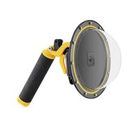 Telesin - Puerto Domo para GoPro Hero 11 10 9 Negro Carcasa Impermeable para Lente de cámara de Buceo con Disparador de Pistola, Mango Flotante Accesorios de cámara de acción GoPro 11 10 9