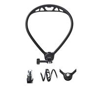 TELESIN SE3 Base Soporte de Cuello para Cámara de Acción POV, Negro | Soporte ancho y flexible con diseño transpirable y almohadilla suave para grabación POV cómoda y estable.