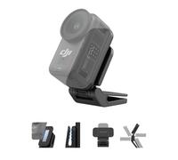 TELESIN Soporte Clip Magnético para dji Nano, Clip para Gorra y Mochila con Imán N52 Súper Fuerte, Rotación 360°, Ángulo Ajustable 240°, Soporte POV Manos Libres para Vlogging, Deportes