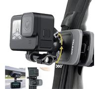 TELESIN Soporte de clip universal magnético mejorado para mochila con rotación de 360°, abrazadera de liberación rápida para cámara de acción GoPro, Insta360 y DJI
