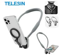 Telesin Soporte magnético para el cuello con MagSafe para smartphone, gris