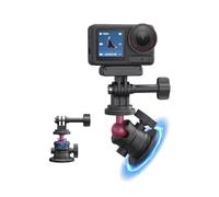 TELESIN Soporte magnético de metal para cámara de acción, montaje rápido de 360 grados, para DJI Action 5 Pro 4 Pocket 3, GoPro Max Hero 13 12 11 10 Insta360 X5 X4 X3 Accesorios