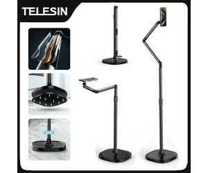 TELESIN soporte magnético de suelo para teléfono móvil voladizo transmisión en vivo soporte para tableta soporte de elevación soporte Universal para teléfono móvil Phone Floor Stand