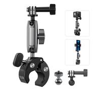 TELESIN Soporte Moto/Bici para Cámara de acción, Rótula giratoria 360°