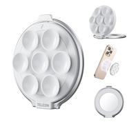 TELESIN Soporte Móvil Magnético con Ventosa, Compatible con MagSafe, Espejo de Tocador Incorporado para iPhone y Android