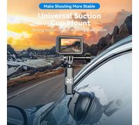Telesin Universal Suction Cup Holder with Phone Holder and Action Camera mounting TE-SUC-012