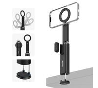 TELESIN° Soporte para Teléfono de Avión para MagSafe, Soporte para Teléfono Celular Travel Essentials, Soporte para teléfono para iPhone 16 Pro MAX 15 14 13, Galaxy S24 Ultra, con rotación de 360°