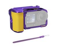 TELESIN Street Grip Kit para dji Osmo Action 6 Morado Edición Limitada | Jaula Metálica Rabbit | Empuñadura Basculante | Aleación de Aluminio | Cambio Rápido Batería & Ranura TF, Accesorios Vlog