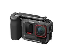 TELESIN Street Grip Kit para Insta360 Ace Pro/Ace Pro 2 | con jaula de metal Rabbit | Soporte de agarre para cámara con diseño basculante | Carcasa de aleación de aluminio | Ranura para tarjeta TF de