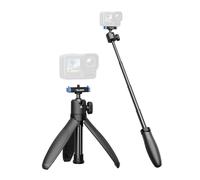 TELESIN Trípode de palo selfie mini de 40 cm, ajustable a 360° portátil, monopié para cámara de acción GoPro 13, extensión ligera para video