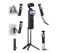 TELESIN Trípode Magnético Mantis Palo Selfie para dji OSMO Pocket 4P 4 3 | Enganche Mantis, Palo Selfie, Soporte Pared, Trípode, Ángulo Bajo, Rotación 270+360, Clip Mochila, Rosca 1/4"
