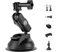 Telesin Universal Suction Cup Holder with Phone Holder and Action Camera mounting TE-SUC-012