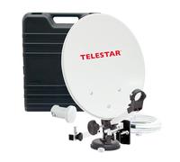 Telestar Camping 35 - Parabólica (diámetro 13.7", LNB, 0.1 dB), color blanco
