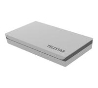 TELESTAR DIGIFLAT 1 - Antena Plana (Antena satélite para 1 Usuario, Montaje en Ventana/Pared/mástil, Incluye Herramientas de Montaje) - Blanco