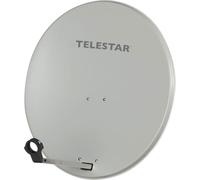 TELESTAR DIGIRAPID 80 S - Antena parabólica (80 cm, acero, soporte LNB de 40 mm) - Gris claro