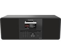 TELESTAR Top 300 - Radio Dab+/Internet con CD (estéreo 2 × 15 W, Streaming, Bluetooth 5.3, grabación USB, alertas de Emergencia) - Negro