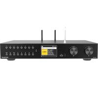TELESTAR Top 550 - Sistema HiFi con Amplificador y CD, 43 cm - Negro | 2 × 30 W, radio por Internet/DAB+, streaming Bluetooth & función de emisión, modo hotel, USB, servicios de streaming