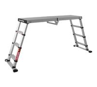 Telesteps 61209-101 Plataforma de trabajo Solid Line de 3 alturas, plateada