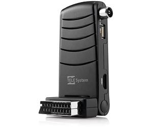Telesystem TS6005 - Decodificador Digital terrestre DVB-T/T2 HD, Color Negro