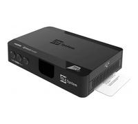 TELE System TS9018HEVC decodificador satélite certificado tivùsat con tarjeta tivùsat HD classic - Channel Zone DAZN habilitado