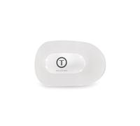 TELETIES - Large Flat Round Clip - Strong Grip, Bendable Teeth, Comfortable Curved Design - For Lying Down, Yoga, Driving & More - Ideal for Thick Hai