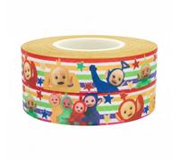Teletubbies - Cinta colorida inspirada en teletubbies, 2 m x 22 mm, cinta de fiesta arcoíris para decoración de tartas de cumpleaños, envoltura de regalos, lazos, cuerdas de globos, bolsas de fiesta