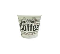 TELEVASO - 1000 uds - Vaso de cartón para café Vending + Tapa Traveler - Capacidad de 237 ml (8 oz) - Ideal para Bebidas Calientes como café, té, Leche, infusiones