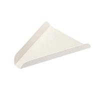 TELEVASO 200 uds - Cuñas/Bandeja/Soporte Triangular de cartón para Pizza - Plato de cartón desechable y reciclable Ideal para Servir Pizza en rebanadas