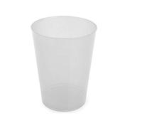 TELEVASO - 200 unidades - Vaso Sidra 500 ml Reutilizable - Polipropileno (PP) - Color traslúcido - Vaso ecológico libre de BPA, Ideal para cerveza, cubatas, agua