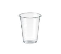 TELEVASO - 3000 uds - Vasos de color transparente, de polipropileno (PP) - Capacidad de 220 ml - reciclables - Ideal para bebidas frías como agua, refresco, zumos, té helado