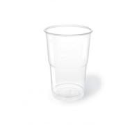 TELEVASO - 500 uds - Vaso de plástico color transparente, de polipropileno (PP) - Capacidad de 500 ml - Desechables y reciclables (Vasos PP 500 ml. Transparente (500 Uds.))