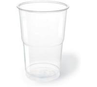 TELEVASO - 500 uds - Vasos de color transparente, de polipropileno (PP) - Capacidad de 1000 ml - Reciclables - Ideales para bebidas frías como agua, refresco, zumos, cerveza