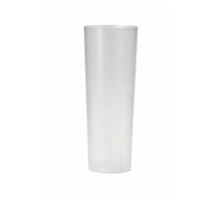 TELEVASO 500 Unidades - Vaso Tubo PLÁSTICO (PP) 300ml. IRROMPIBLE TRANSLÚCIDO - Granel - Precio Unidad 0,098€