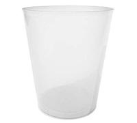 TELEVASO - 75 uds - Vaso Sidra 480 ml Reutilizable Ligero - Polipropileno (PP) - Color traslúcido - Vaso ecológico Libre de BPA, Ideal para cerveza, cubatas, agua
