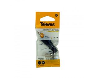 Televes 4306 - Conector f roscado con junta torica cable t100
