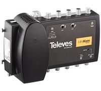 Televes 5363 - Amplificador Multibanda de 2 Entradas (VHF / UHF-SAT) para Sistemas SMATV 2150 mHz, Amplifica la Banda SAT y la Mezcla con la Banda Terrestre (VHF / UHF)