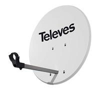 TELEVES - Antena Parabólica Offset Isd Televes 830 Aluminio Blanca