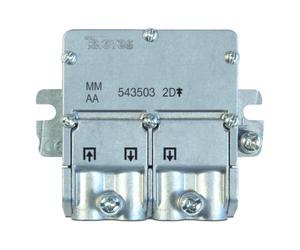 Televes Repartidor Distribuidor 2 Salidas 4.3/4 dB EasyF Gris