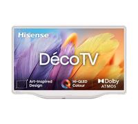 Hisense 32S5Q - QLED Deco Smart TV 32 Pulgadas, Diseño artístico, Dolby Atmos, Blanco Morandi, Peana Central con Estilo
